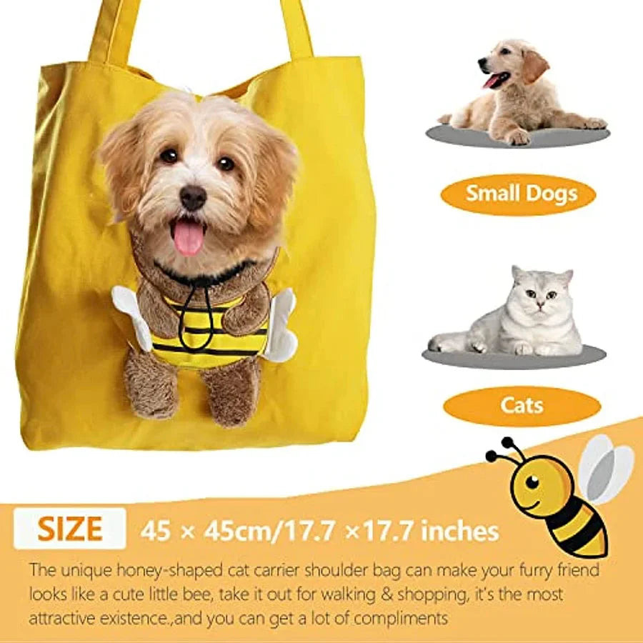 Breathable Pet Carrier Shoulder Bag for Cats & Small Dogs