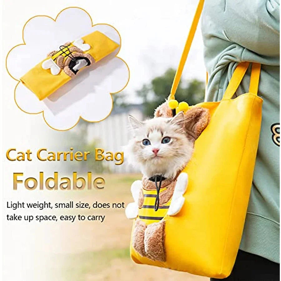 Breathable Pet Carrier Shoulder Bag for Cats & Small Dogs