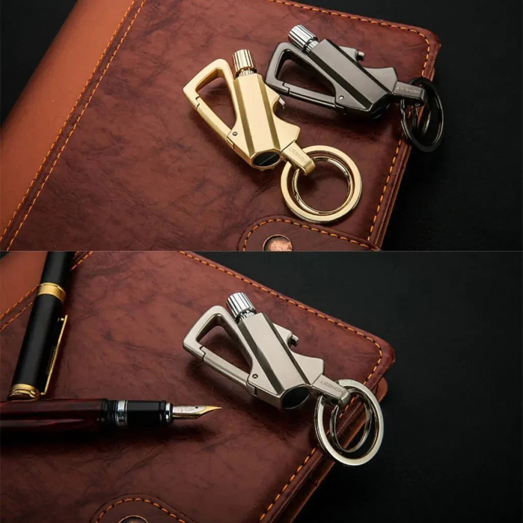 🔥Permanent Flint Fire Starter Keychain with Bottle Opener