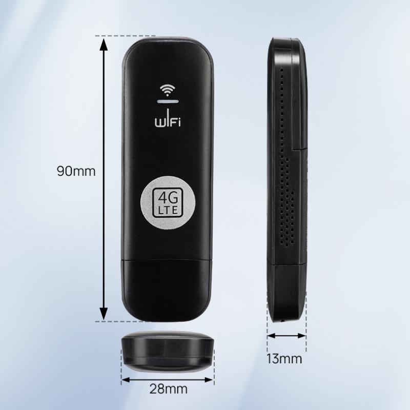 4G LTE Portable Wi‑Fi Hotspot with SIM Slot