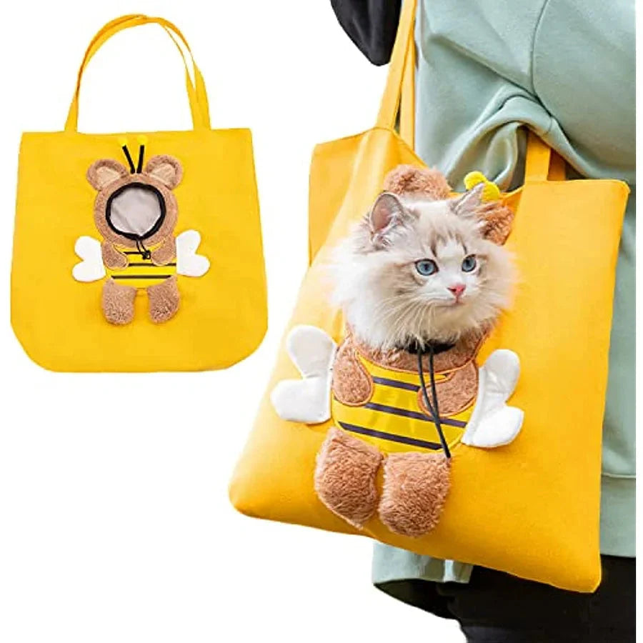 Breathable Pet Carrier Shoulder Bag for Cats & Small Dogs