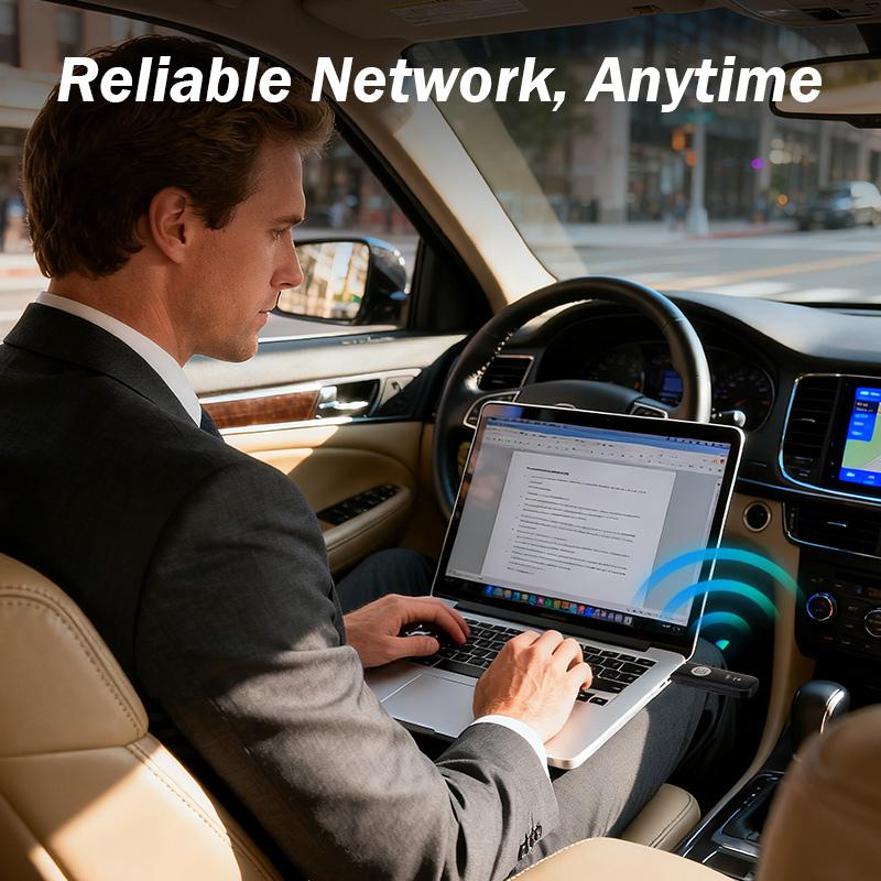 4G LTE Portable Wi‑Fi Hotspot with SIM Slot