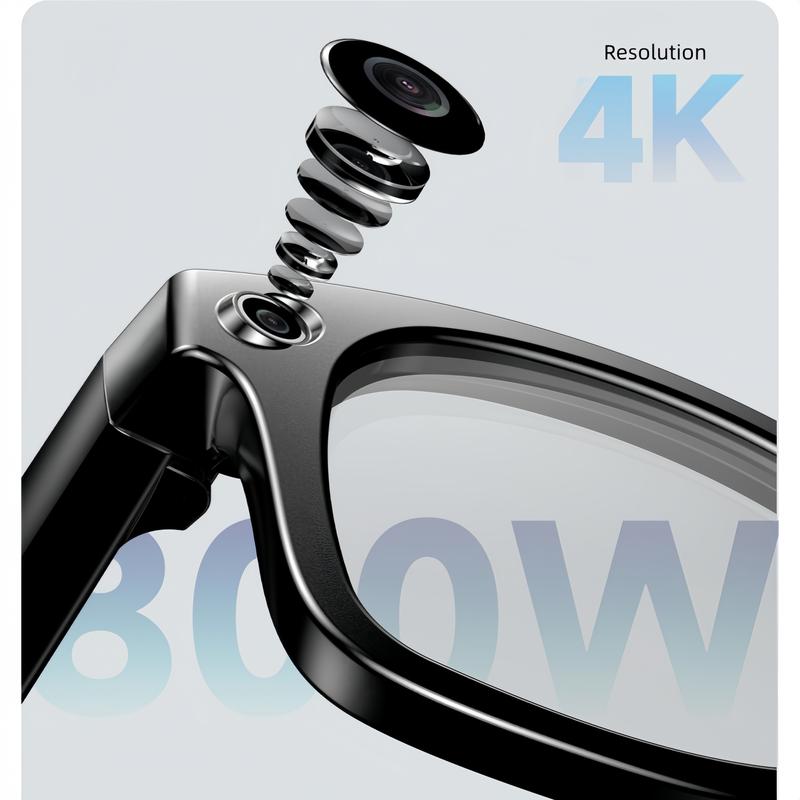 🕶 4K Bluetooth Smart Camera Glasses with Audio & Recording