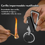 🔥Permanent Flint Fire Starter Keychain with Bottle Opener