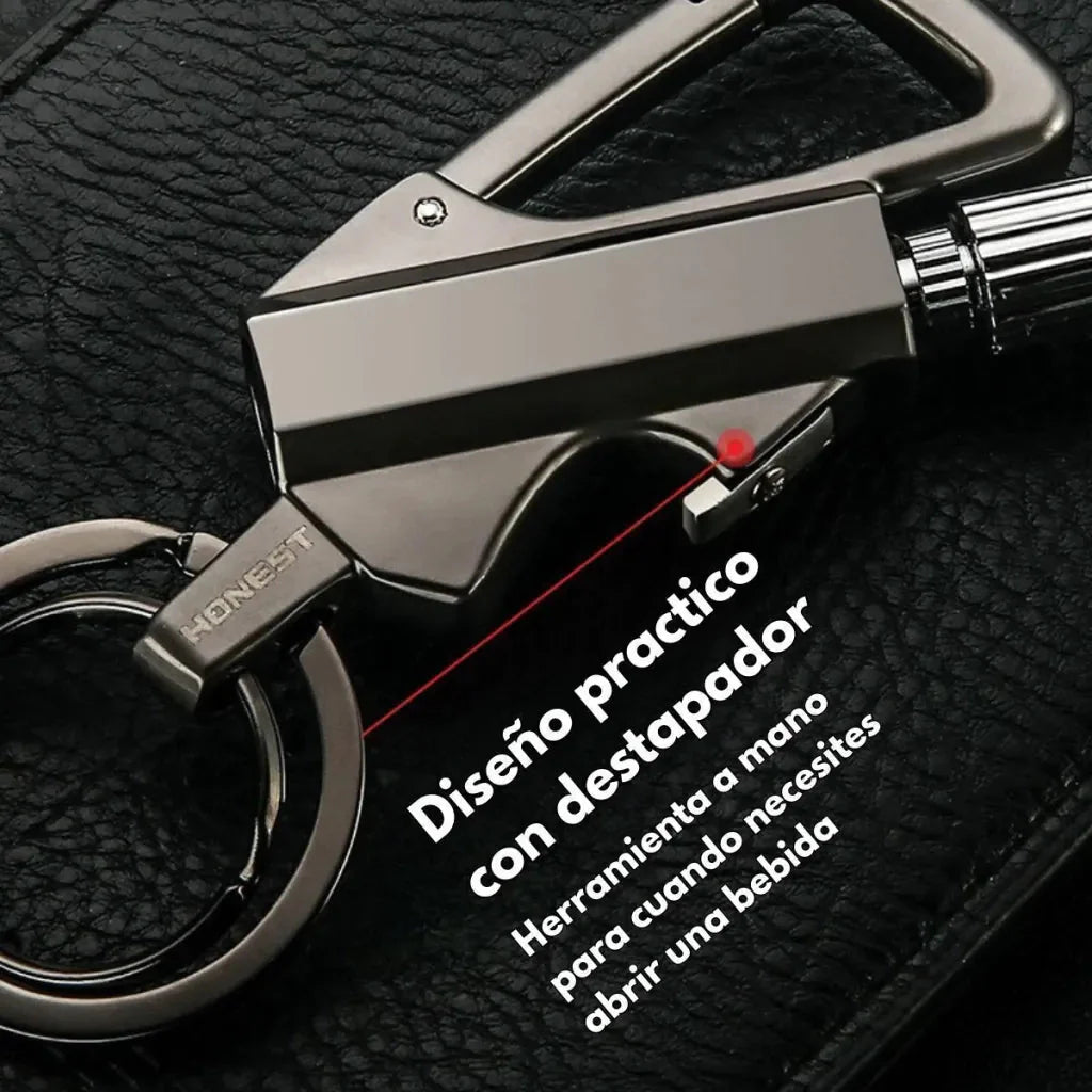 🔥Permanent Flint Fire Starter Keychain with Bottle Opener