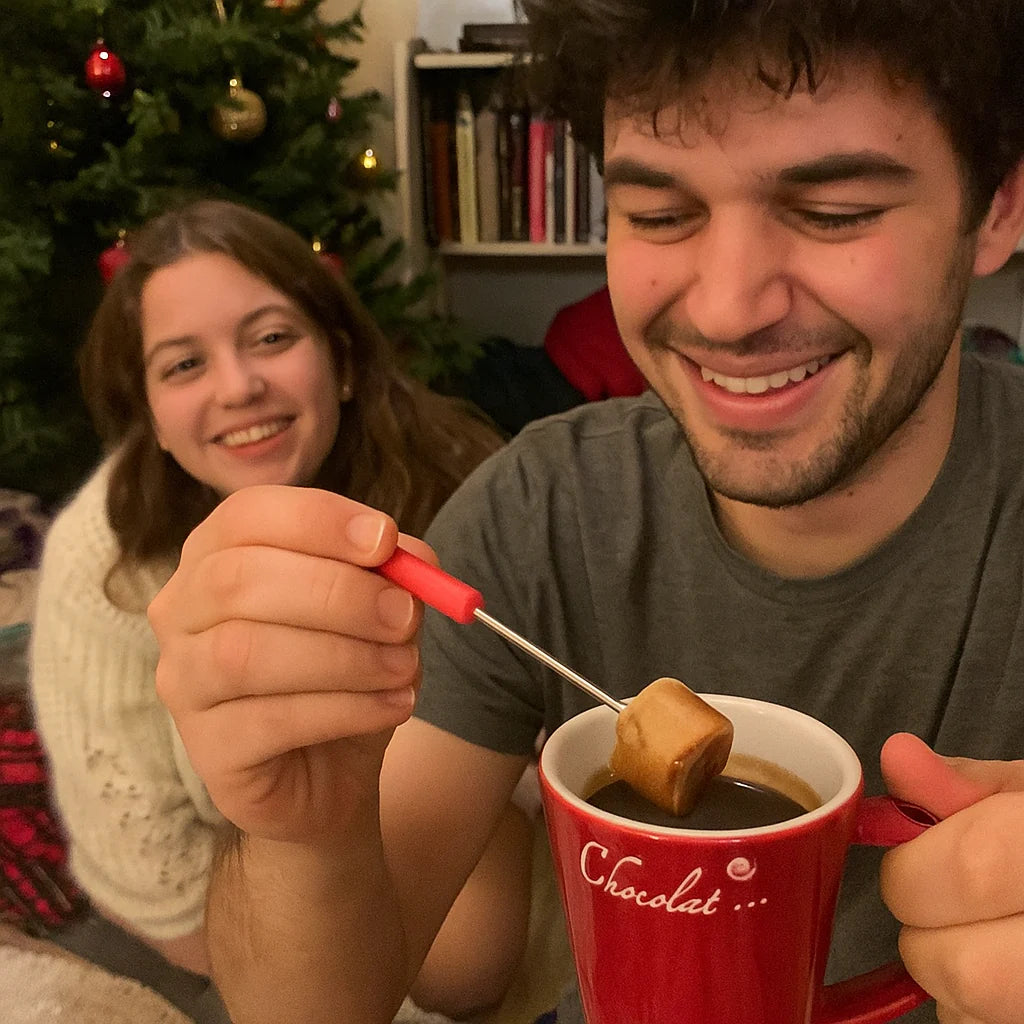 Handcrafted Ceramic Fondue Cup for Chocolate & More