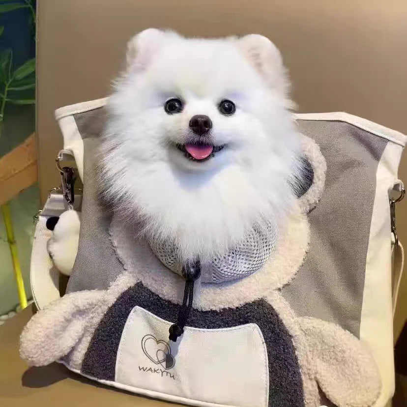 Breathable Pet Carrier Shoulder Bag for Cats & Small Dogs