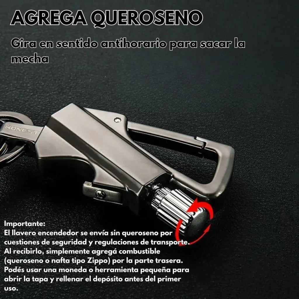 🔥Permanent Flint Fire Starter Keychain with Bottle Opener