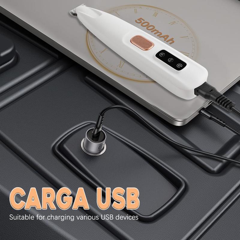 Upgraded LED Dog Paw Trimmer - Low Noise, Waterproof Pet Hair Shaver