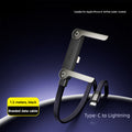 240W 2‑in‑1 Fast Charging Cable with Invisible Phone Stand