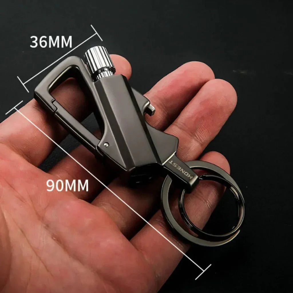 🔥Permanent Flint Fire Starter Keychain with Bottle Opener