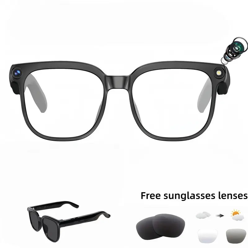 🕶 4K Bluetooth Smart Camera Glasses with Audio & Recording