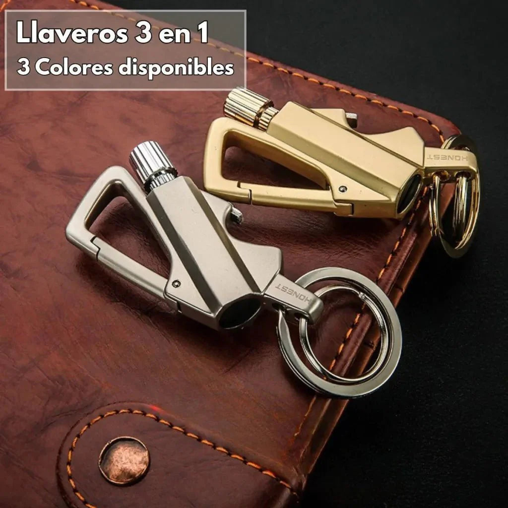 🔥Permanent Flint Fire Starter Keychain with Bottle Opener