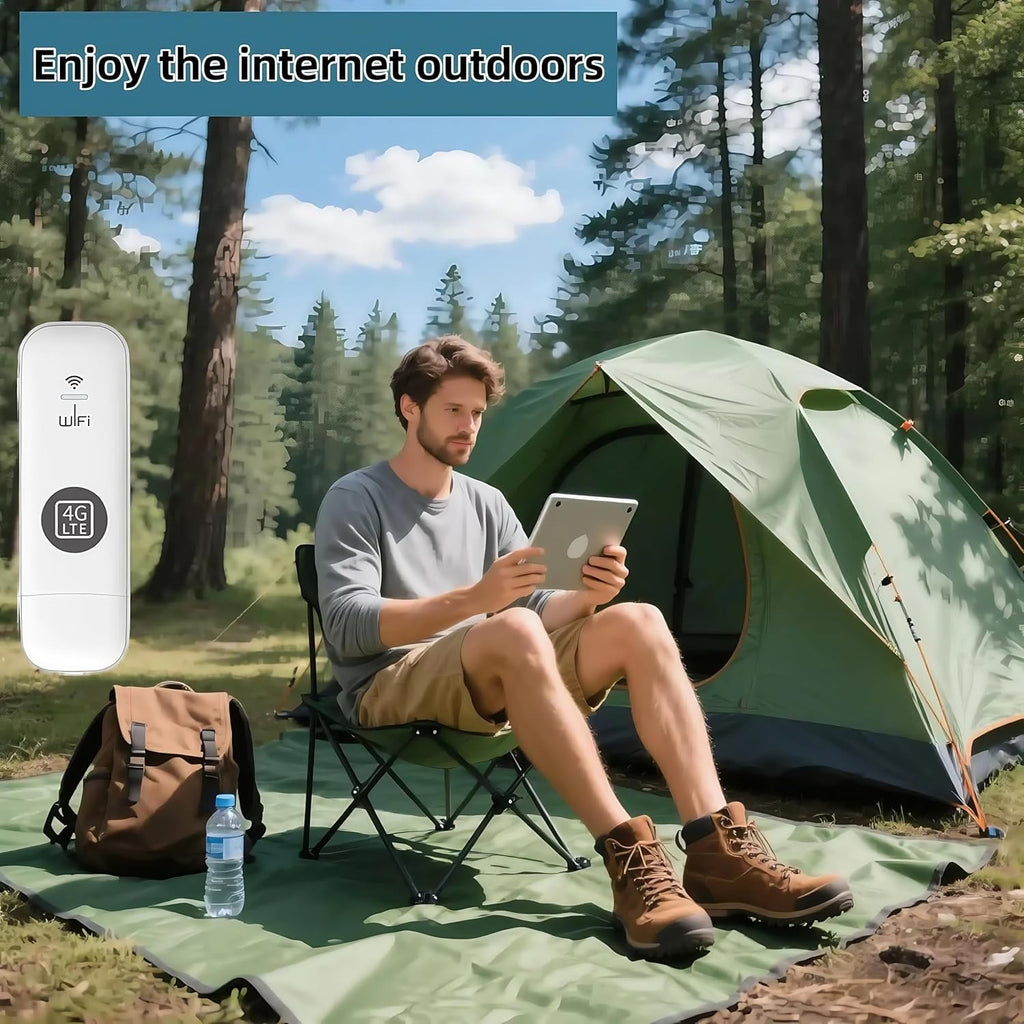 4G LTE Portable Wi‑Fi Hotspot with SIM Slot