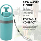 Walk & Clean 2-in-1 Dog Poop Scooper with Waste Bag Dispenser, Portable