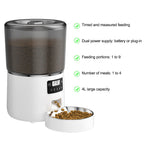 Comedero para mascotas inteligente WiFi de 4L con aplicación, mensaje de voz personalizado y bloqueo de frescura